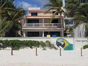 Beach View of House